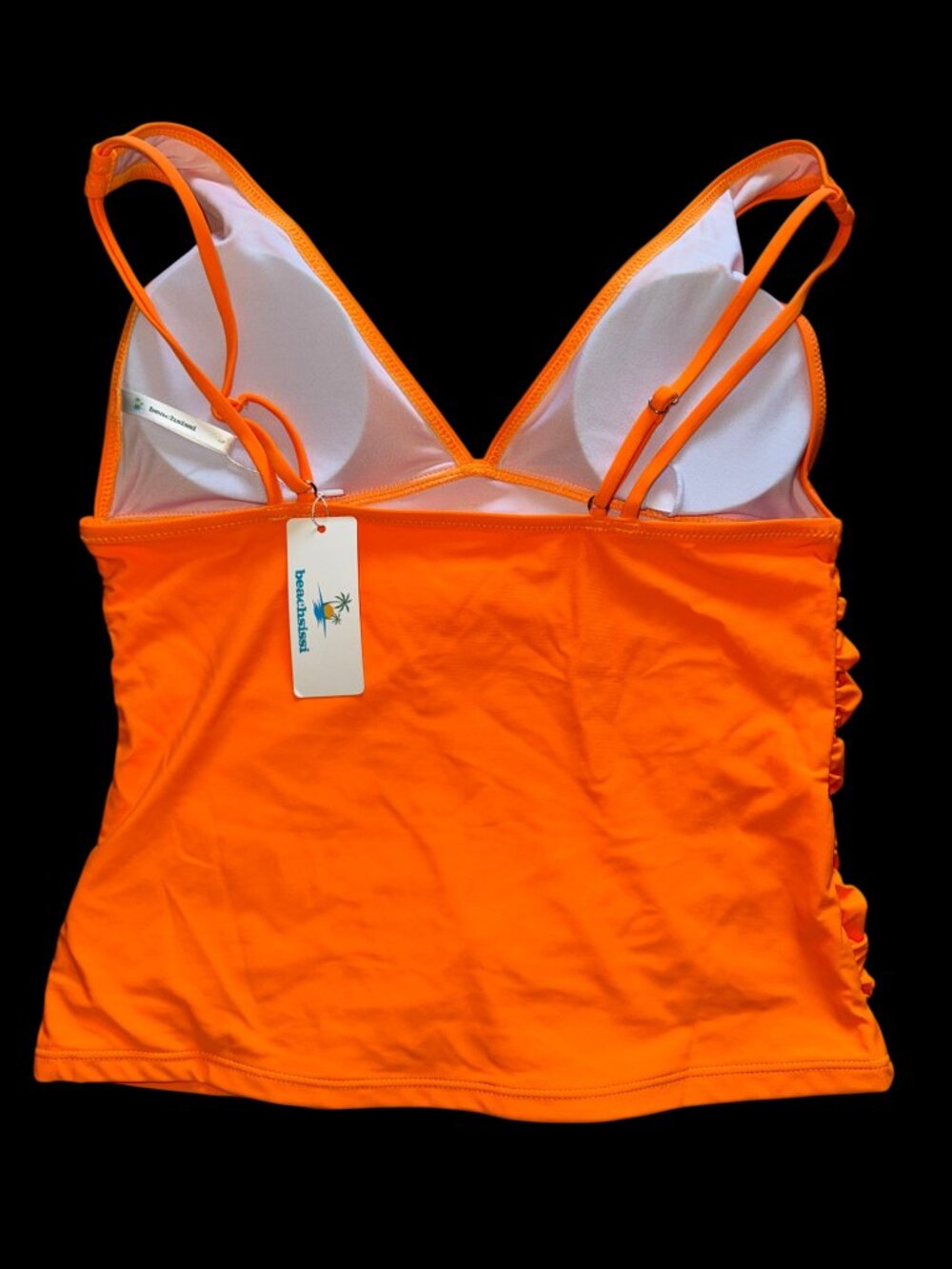 Beachsissi Orange Tankini Top – Size M - Picture 3 of 4